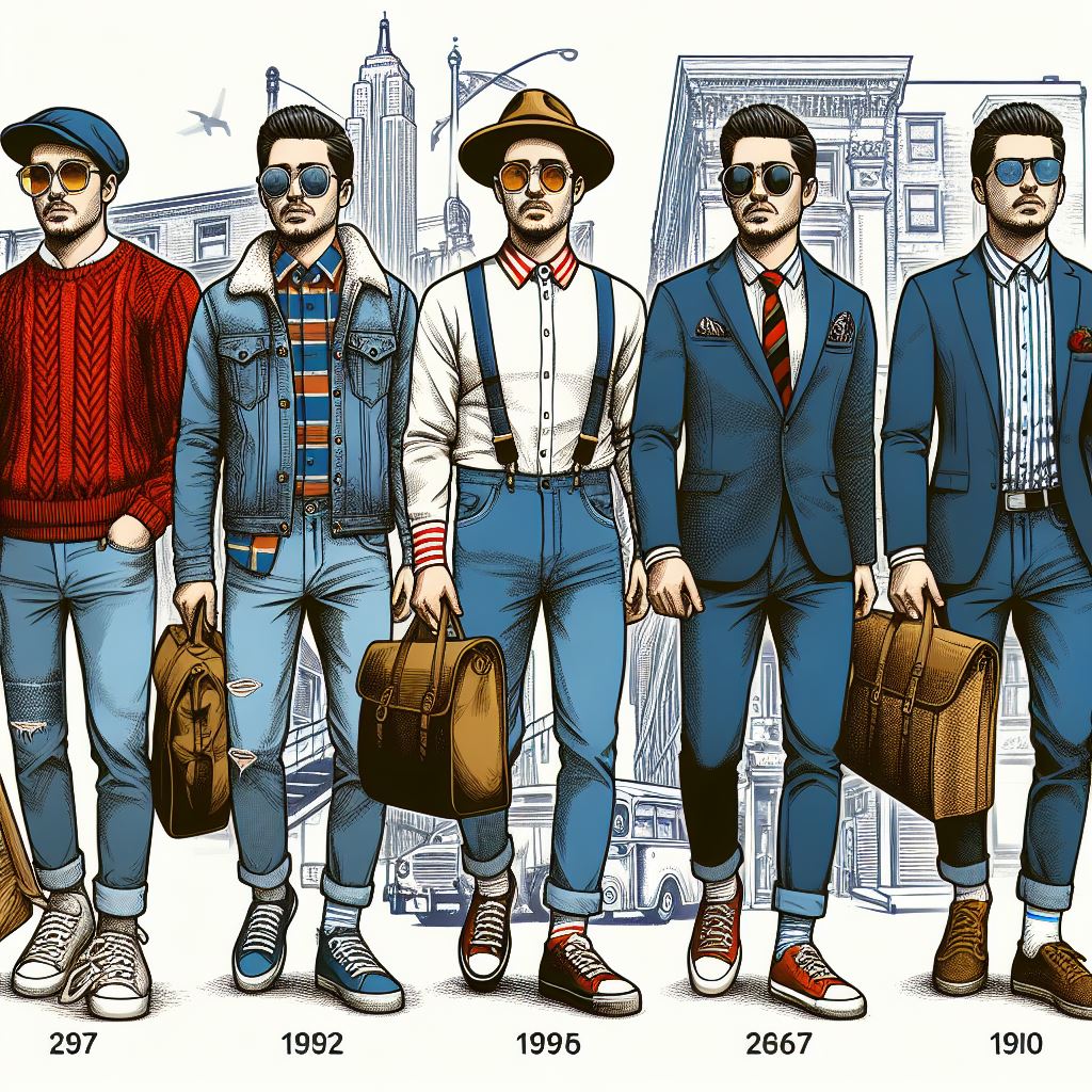 Эволюция мужской моды фото